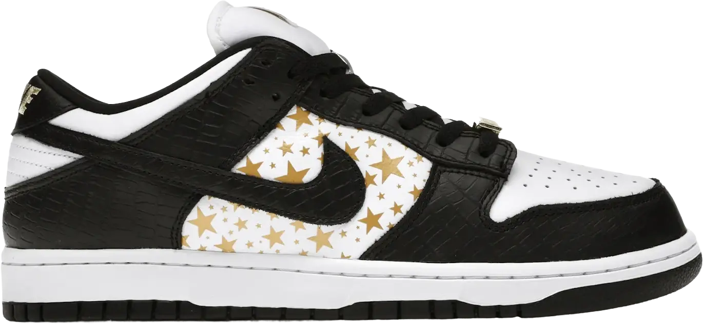 Nike SB Dunk LowSupreme Stars Black (2021) (US 7)